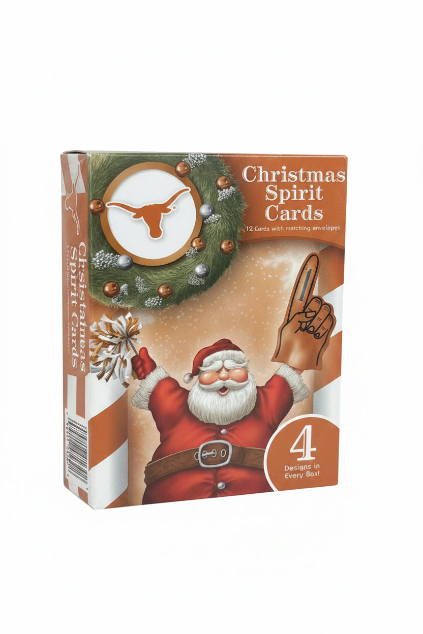 THANK YOU - Texas Longhorn Christmas Spirit Cards