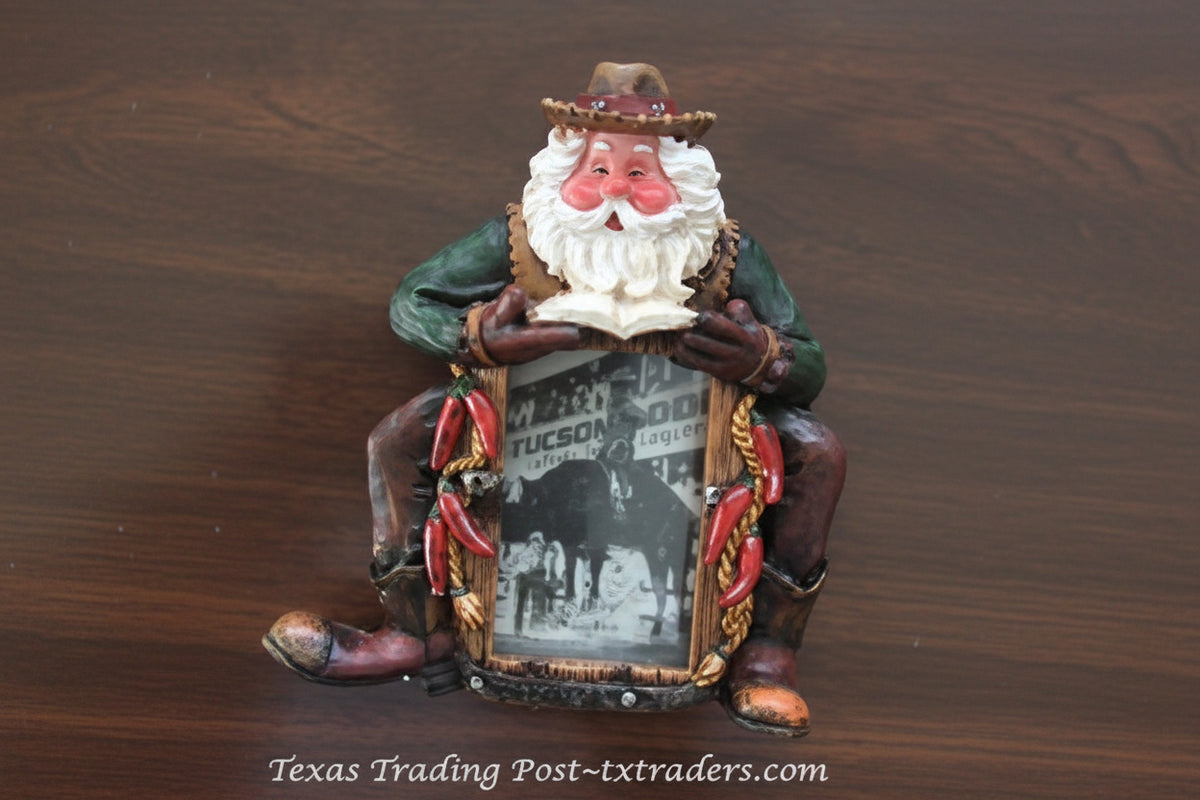 Cowboy Santa Picture Frame for a 2 x 3 Photo