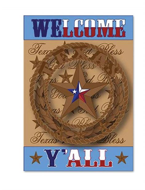 Texas Garden Flag Welcome Y'all