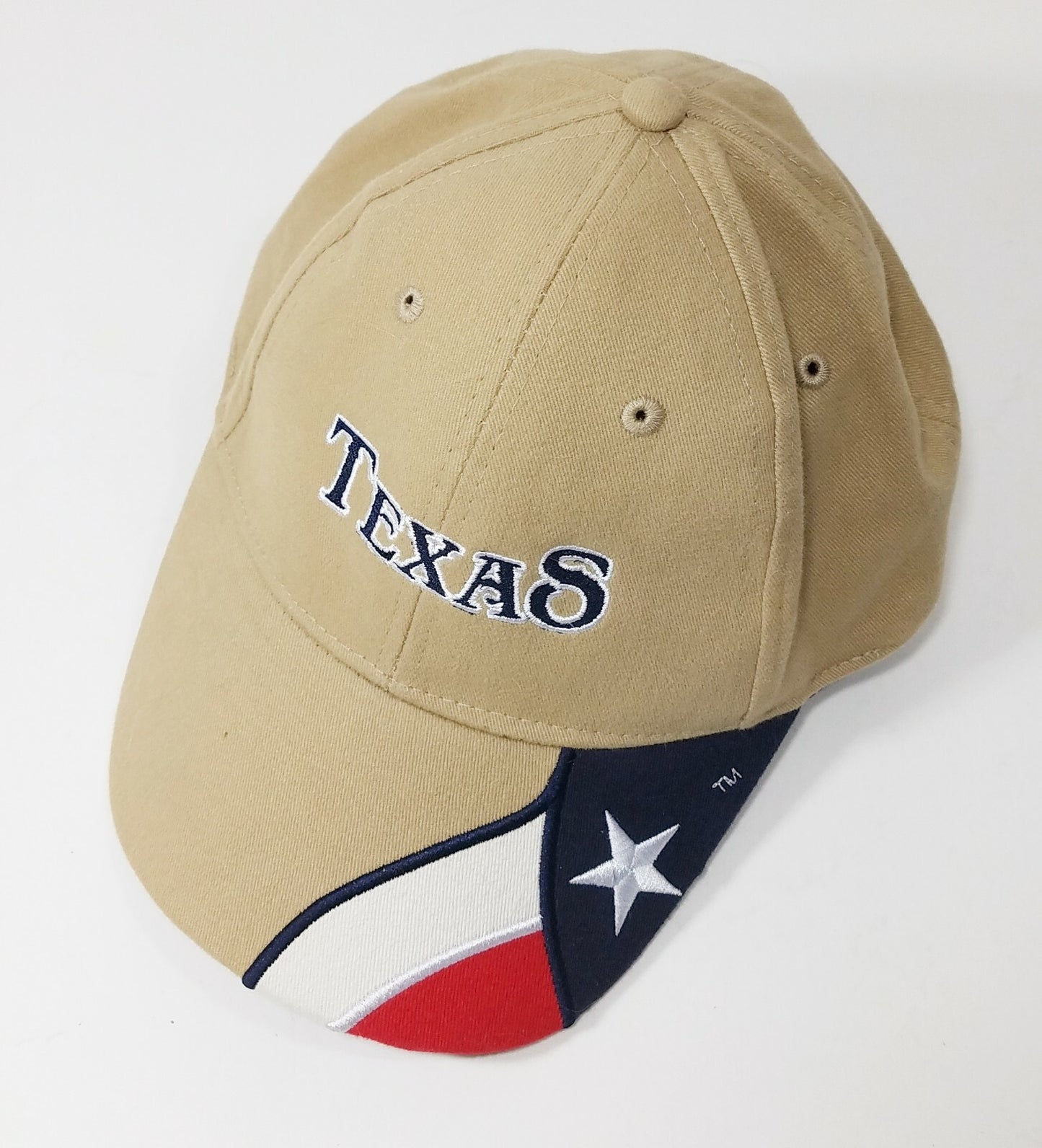 Cap in Khaki with the Texas Flag and TEXAS