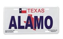 Texas License Plate - Alamo
