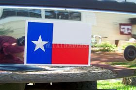 Texas Flag Mini Bumper Sticker