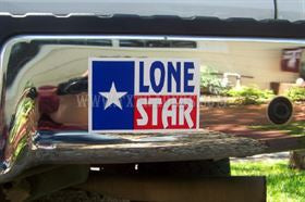 Texas Lone Star Mini Bumper Sticker