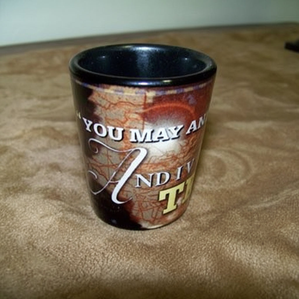 Texas Shot Glass with Davy Crockett Quote