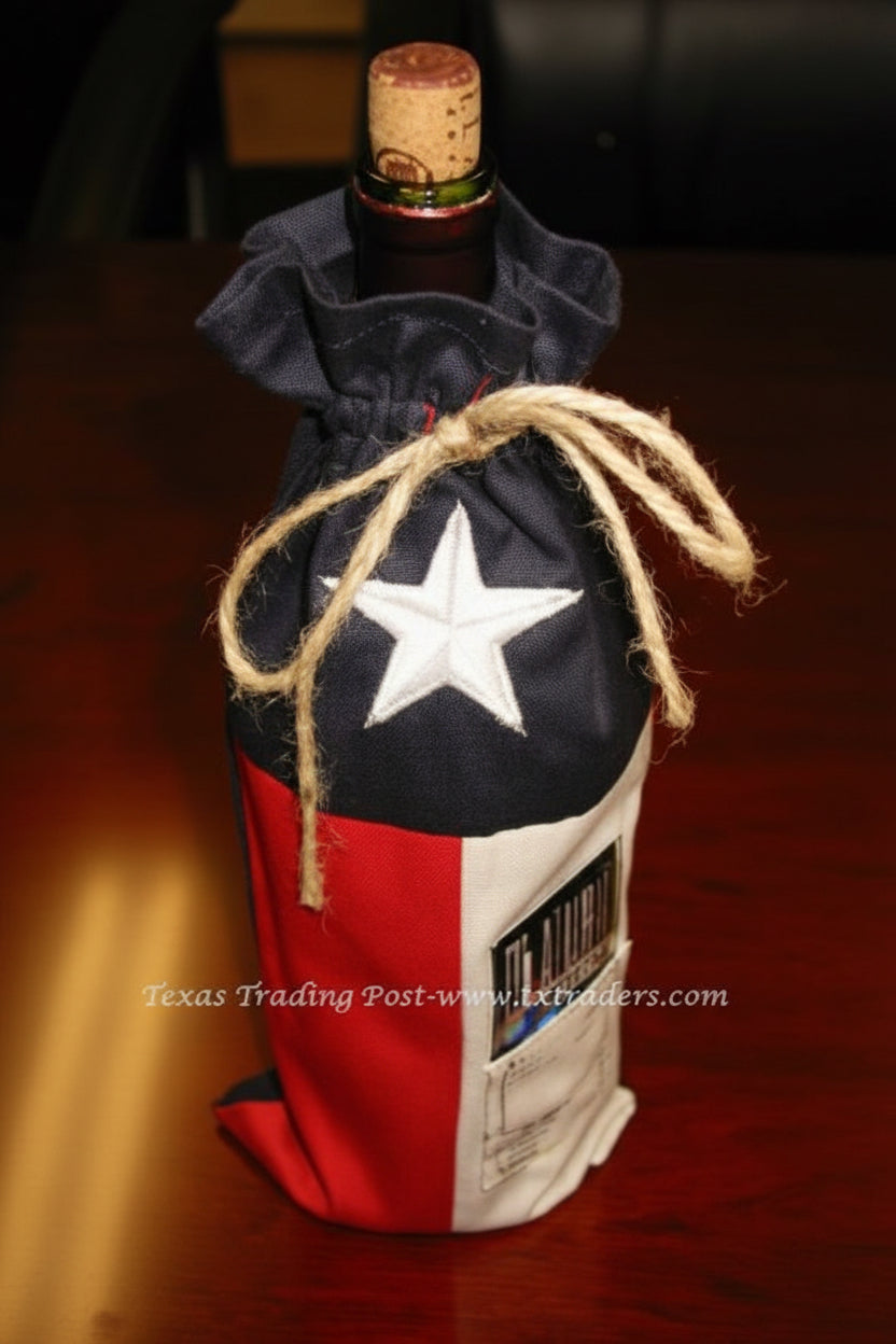 Texas Flag Wine Bag