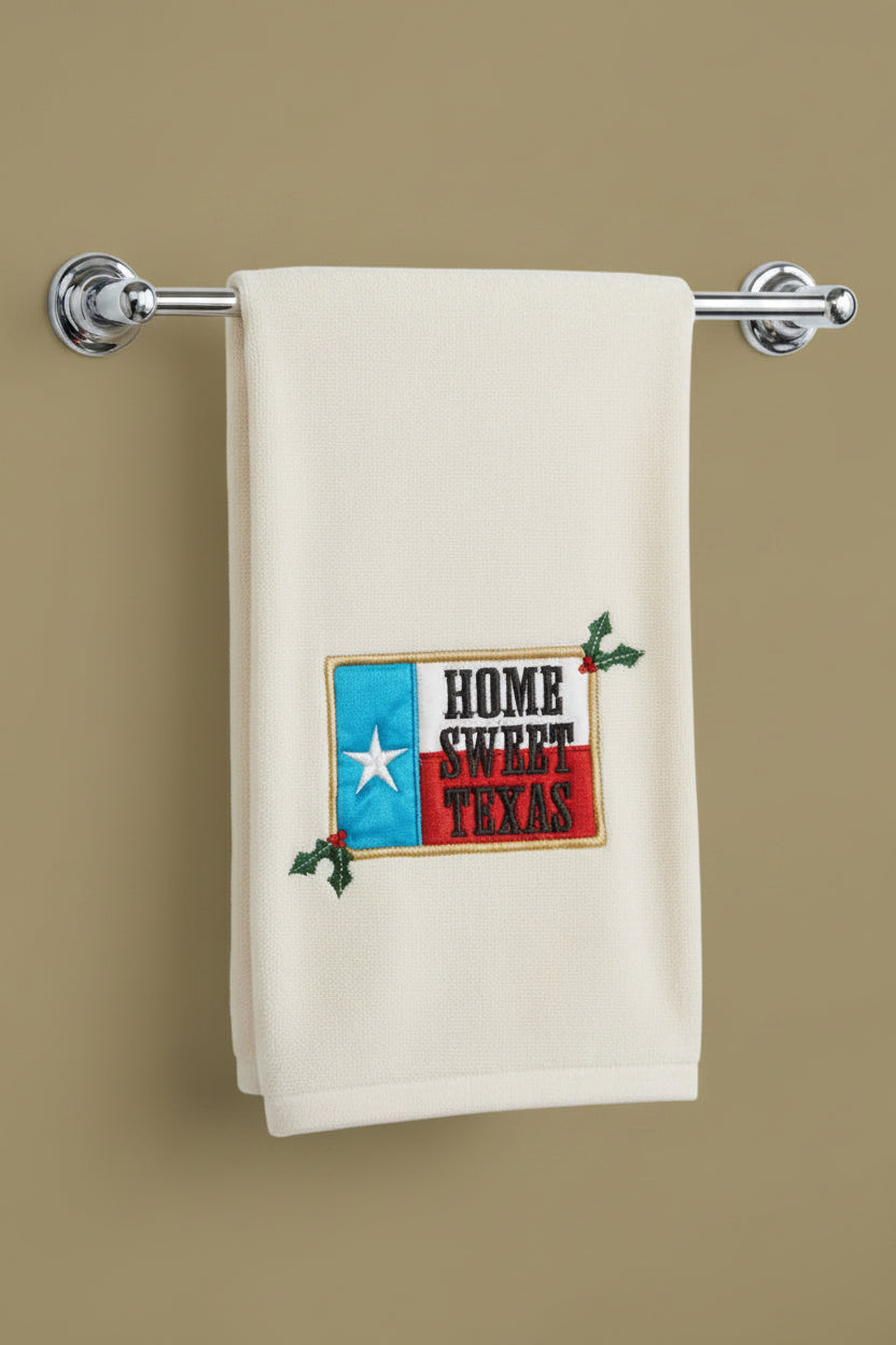 Texas Christmas Hand Towels - Home Sweet Home