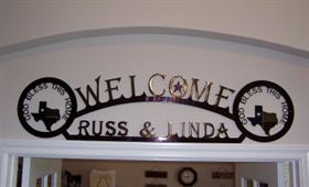 texas custom sign welcome metal txtraders