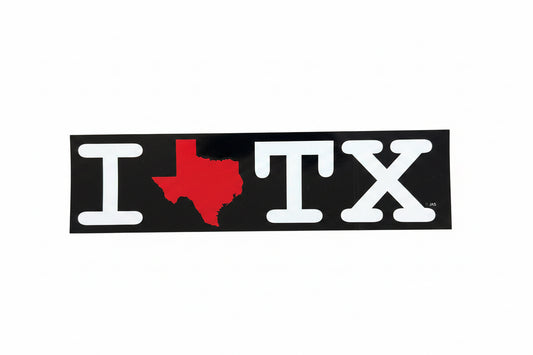 THANK YOU - I Heart TX bumper sticker