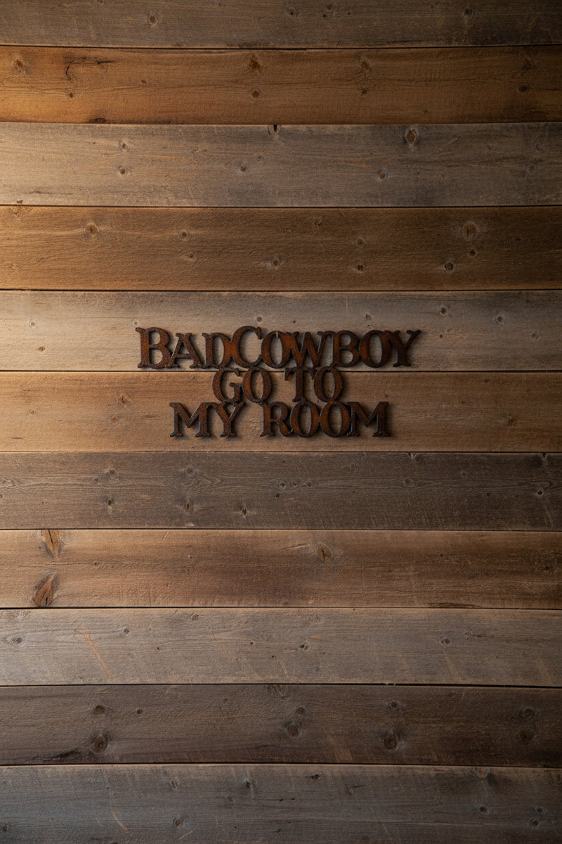 THANK YOU - Bad Cowboy Go To My Room Wall Decor