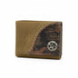 THANK YOU - Men's Genuine Leather & Camo Wallet with Concho