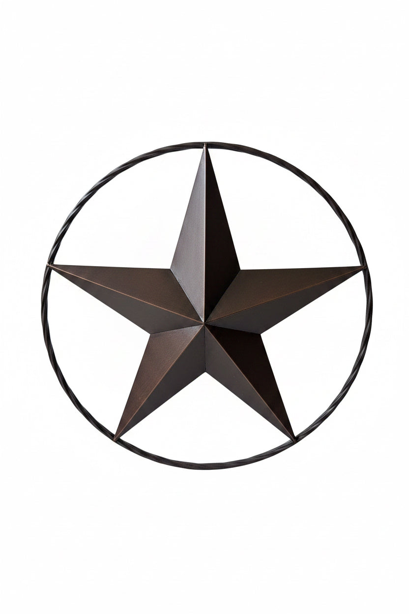 THANK YOU - Texas Lone Star with Wire Circle