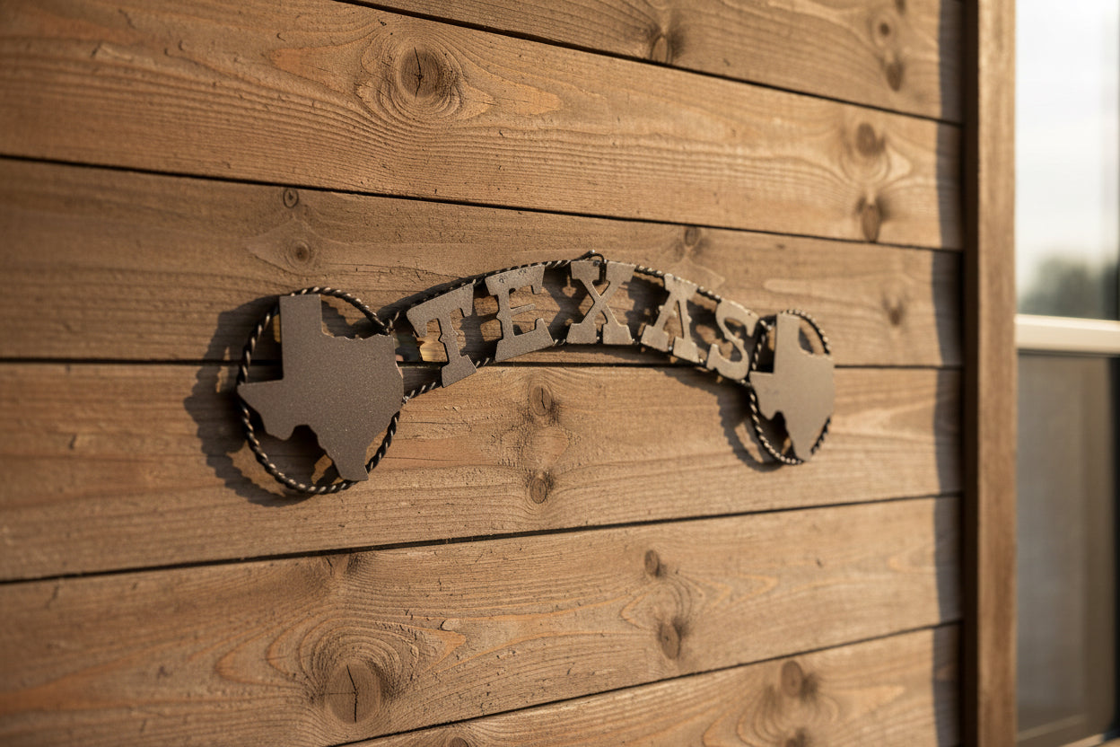 THANK YOU - Curved Metal Texas Wall Art