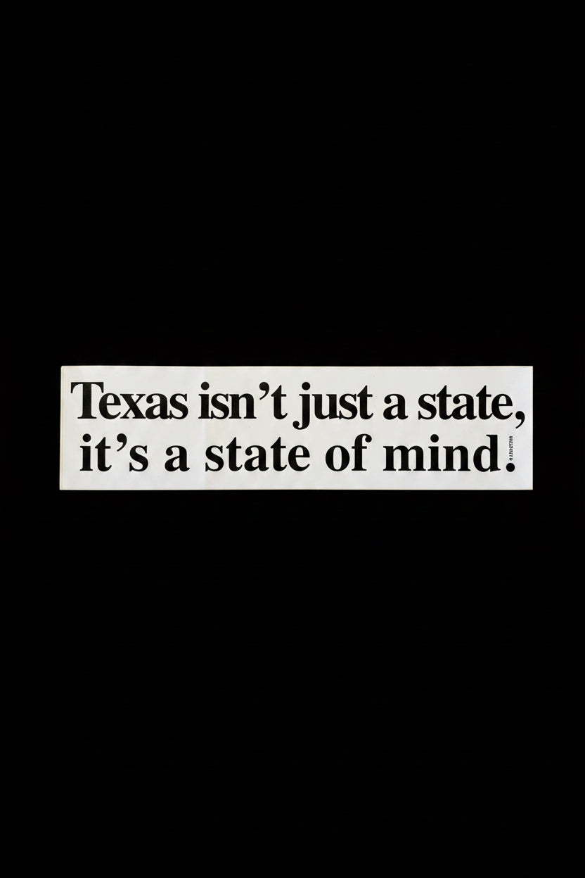 THANK YOU - Texas Isn’t Just a State Sticker