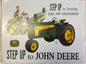 THANK YOU - Vintage John Deere Step Up to Farming Tin Sign
