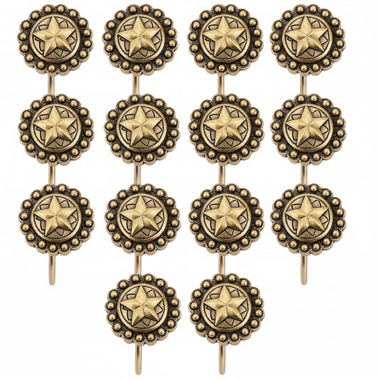 THANK YOU - Decorative Gold Lone Star Shower Hooks