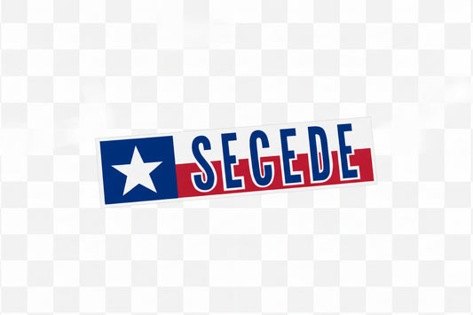 THANK YOU - Texas Secede Bumper Sticker