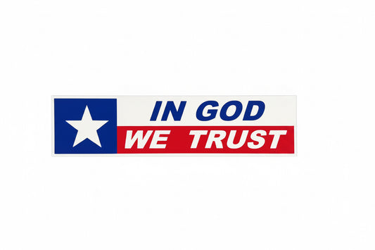 THANK YOU - In God We Trust Sticker