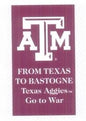 Commemorative Texas A&M Magnet "From Texas to Bastogne"