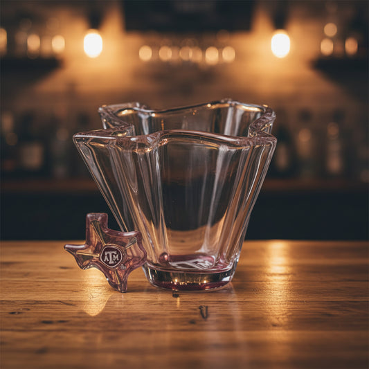 THANK YOU - Texas A&M Shot Glass  - Texas Shaped