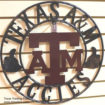Texas Aggies Gig 'em Texas A&M Metal Art Small