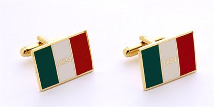 Texas Cufflinks - Alamo Flag 1824