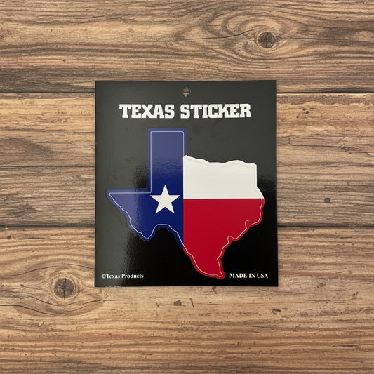 THANK YOU - Texas Flag Shaped Sticker