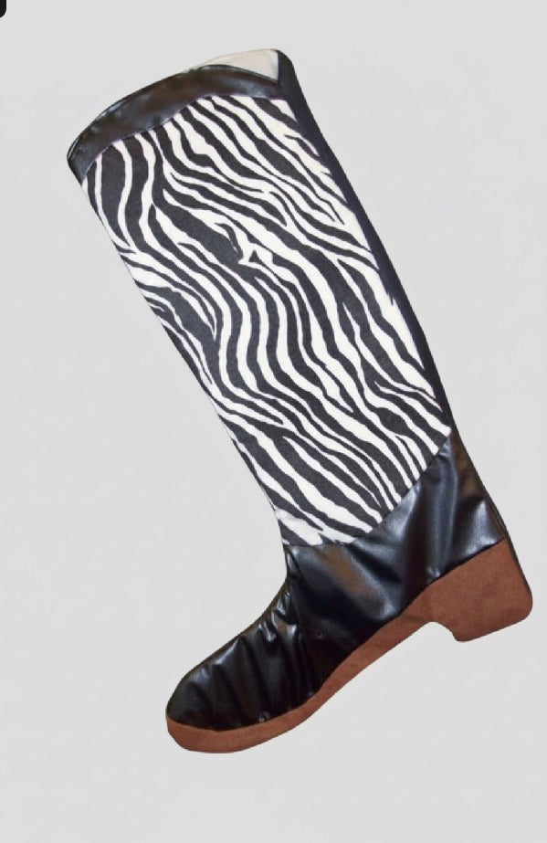 THANK YOU - Boot Texas Christmas Stocking with Zebra Design