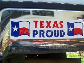 Texas Proud Bumper Sticker