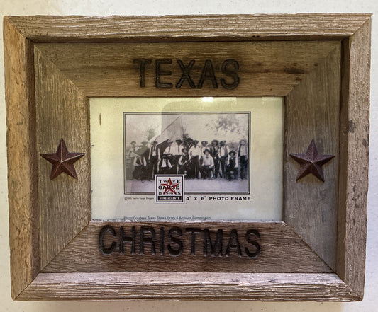 THANK YOU - Wooden Texas Christmas Picture Frame