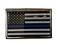 THANK YOU - Law Enforcement Blue Line Flag Auto Emblem