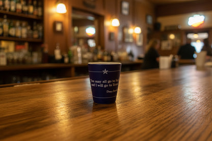 THANK YOU - Texas Shot Glass with Davy Crockett Quote