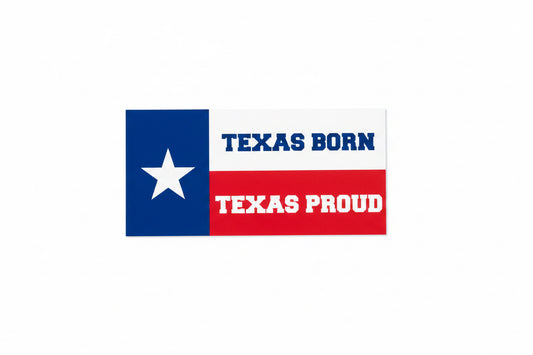 THANK YOU - Texas Born Texas Proud Sticker