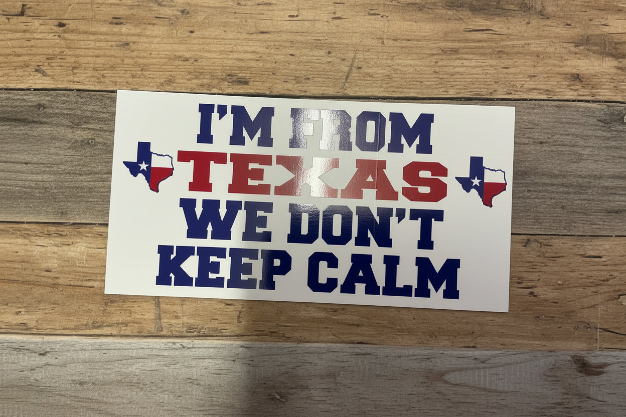 THANK YOU - We Don’t Keep Calm Sticker