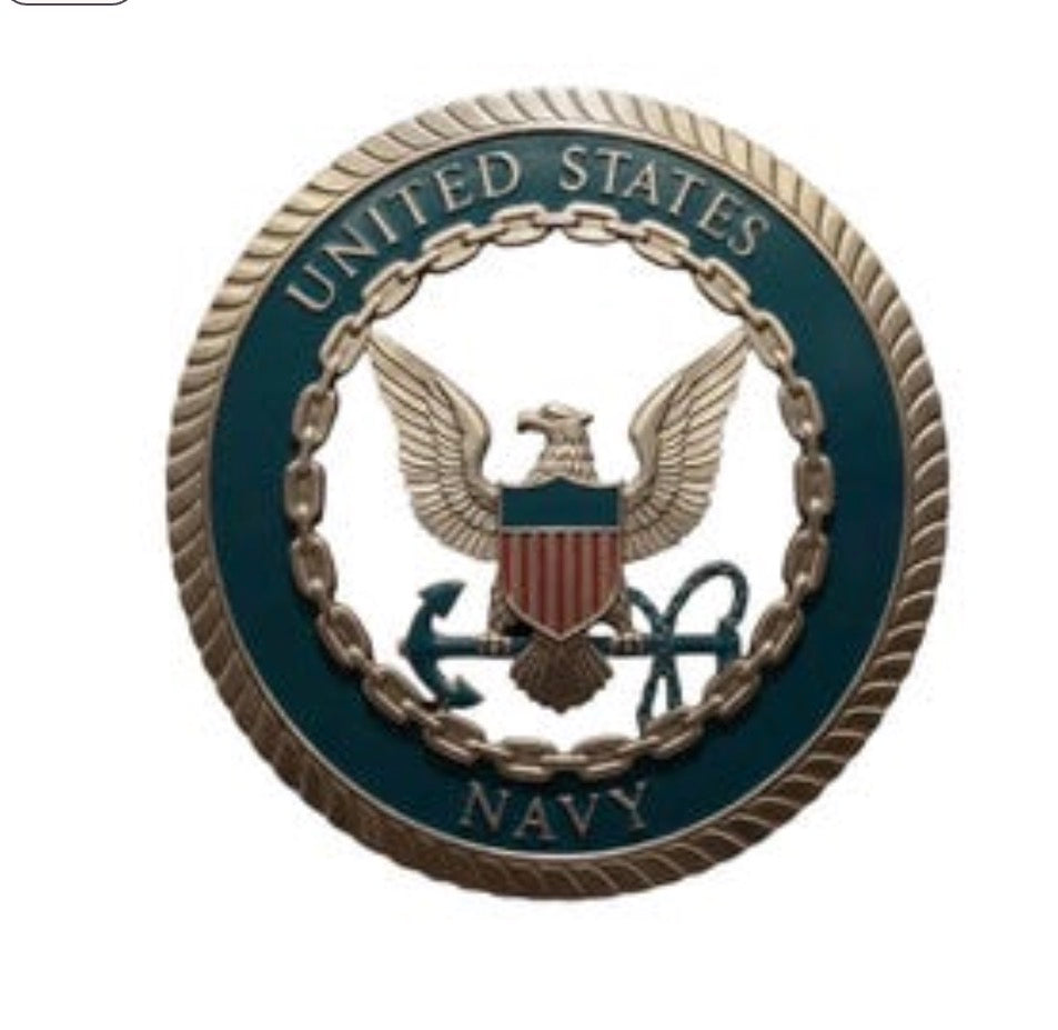 Jimmy Don United States Navy Metal Art Badge - 16"