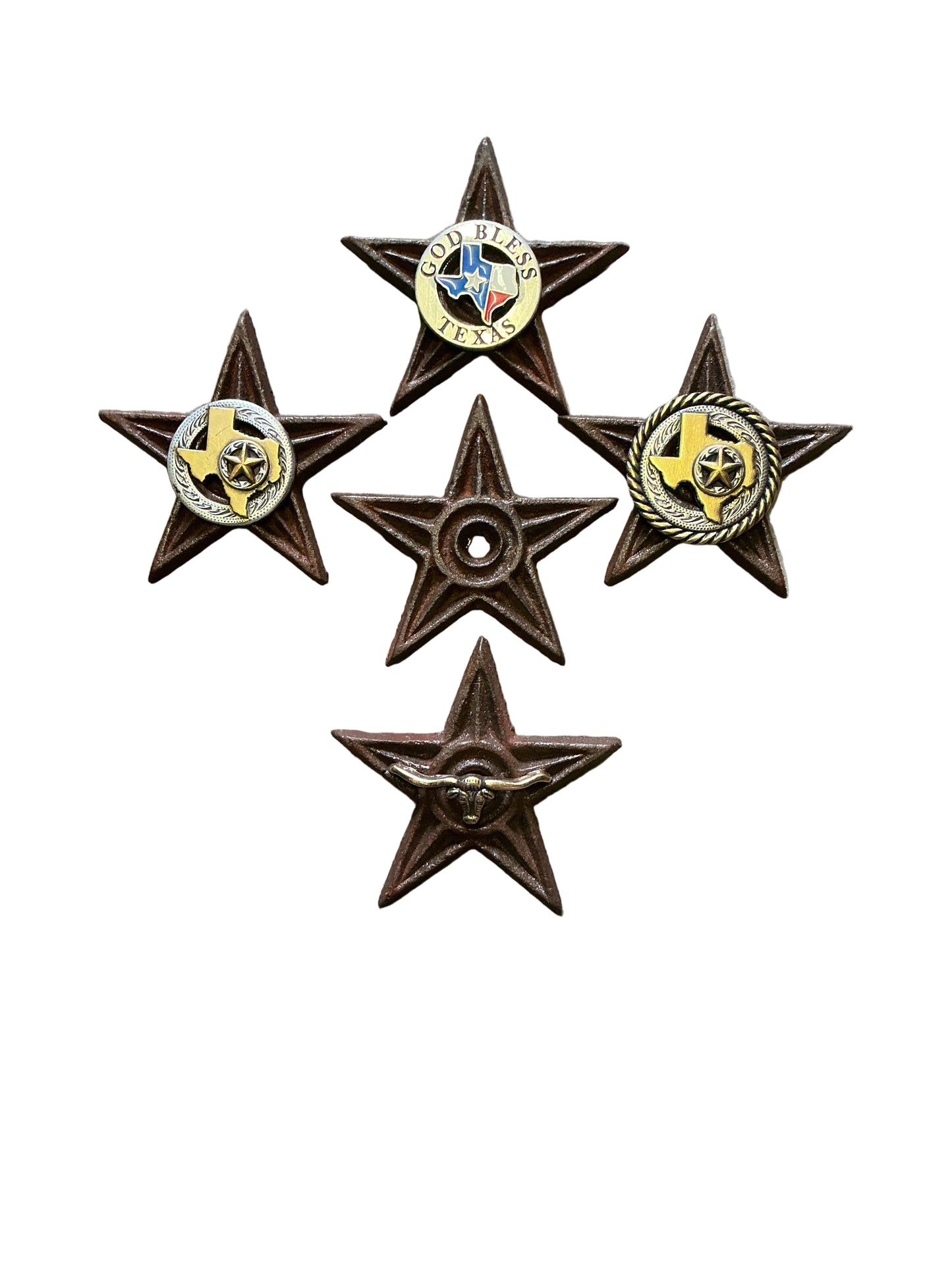 THANK YOU - Various Metal Texas Star Magnets