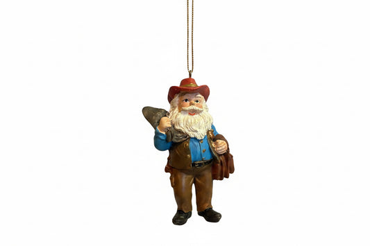 THANK YOU - Cowboy Santa Christmas Tree Ornament
