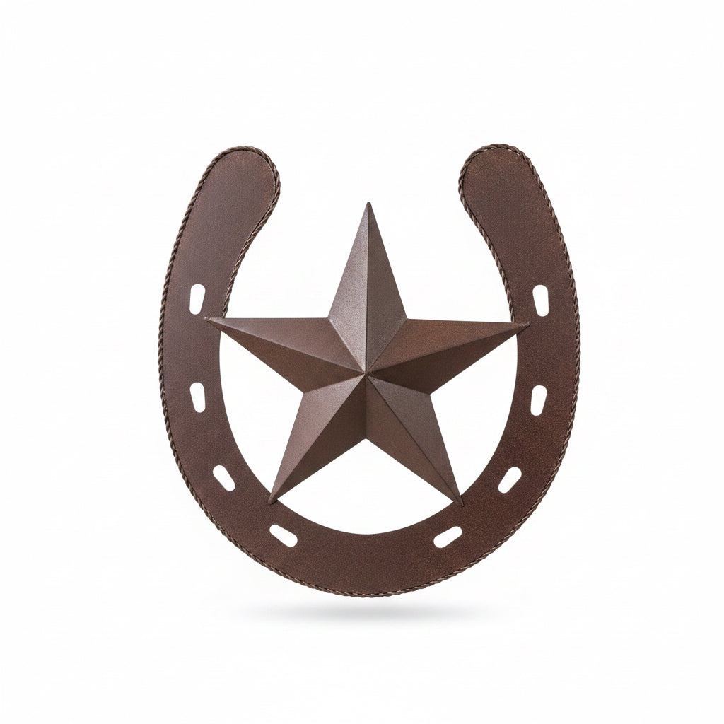 THANK YOU - Metal Horseshoe Star Wall Art