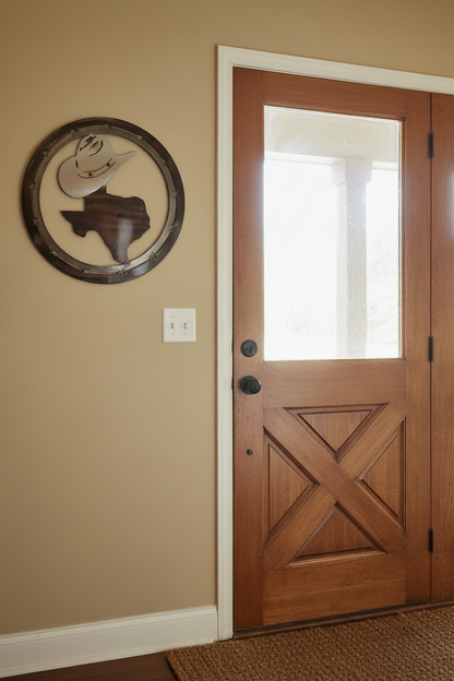 Jimmy Don Texas Metal Art | Cowboy Hat Lone Star