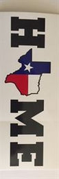HOME - Texas Bumper Sticker
