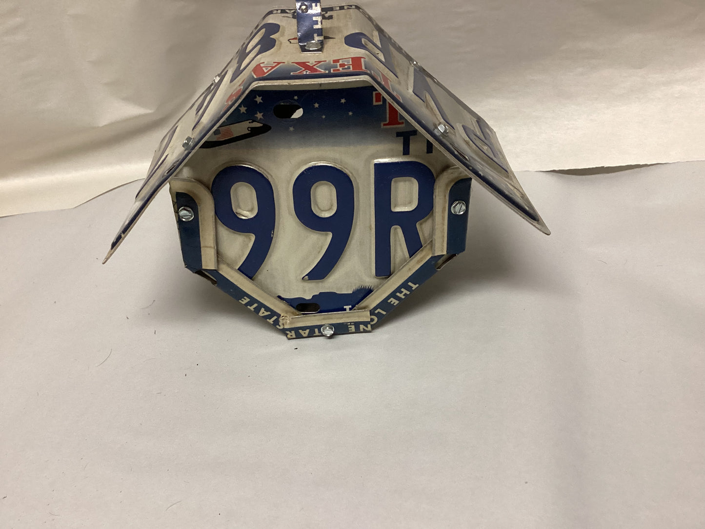 THANK YOU - Handmade Texas license plate bird house