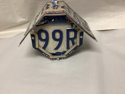THANK YOU - Handmade Texas license plate bird house