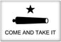 Lapel Pin Come and Take It Texas Battle Flag