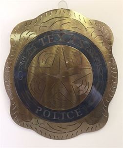 Texas Metal Art - Texas Police