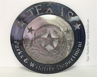 Texas Game Warden - Parks & Wildlife - Texas Metal Art