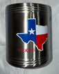 Texas Soda or Beer Can Holder - Stainless Steel Texas Insulated Koozie