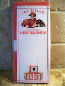 Baby Announcement Texas Tech -"Say Hello To Our New Red Raider"