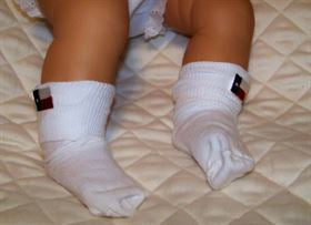 Baby Socks - Texas Flag Appliqued