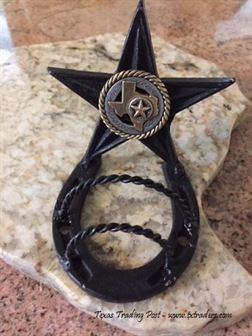Texas Business Card Holder with Texas Concho