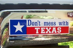 Don't Mess With Texas Bumper Sticker