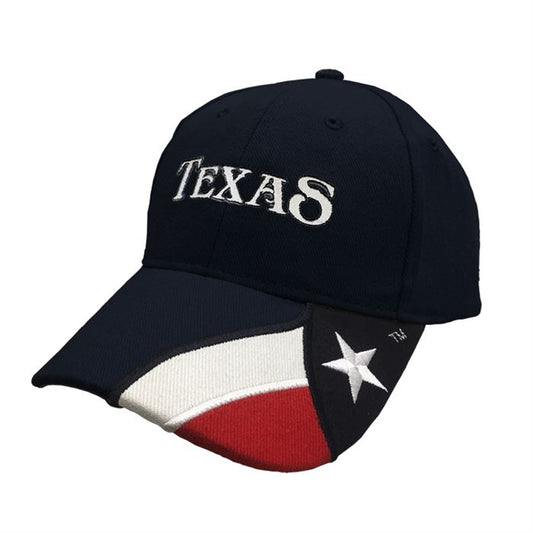 Embroidered Navy Cap with TEXAS